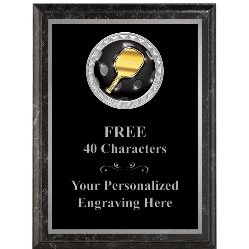 6X8 BLACK EXECUTIVE INS PLQ SV