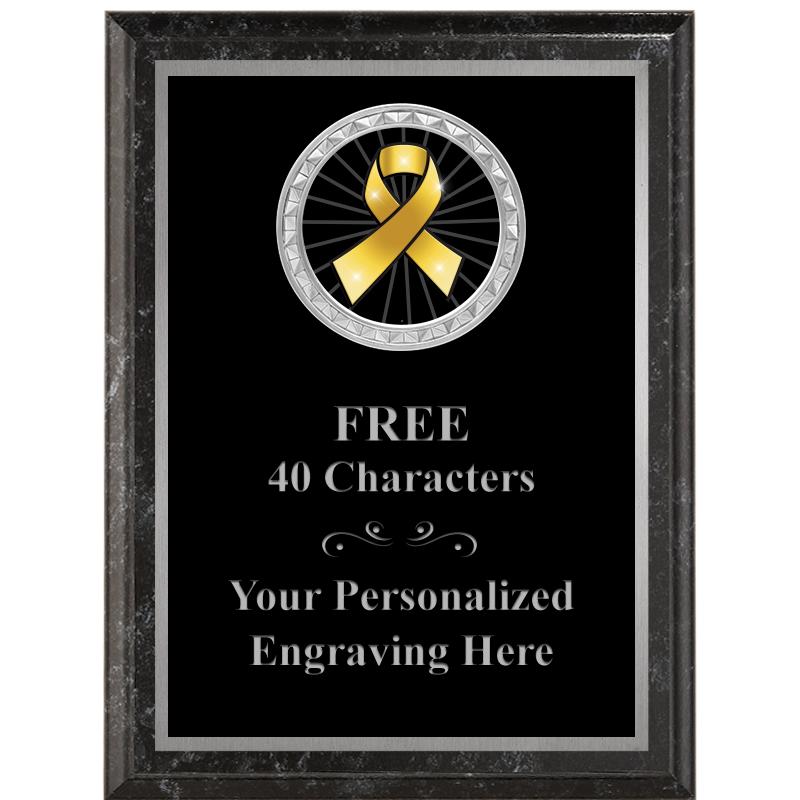 6X8 BLACK EXECUTIVE INS PLQ SV