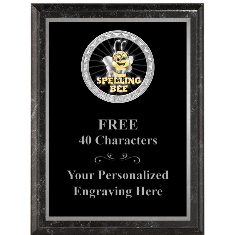 6X8 BLACK EXECUTIVE INS PLQ SV