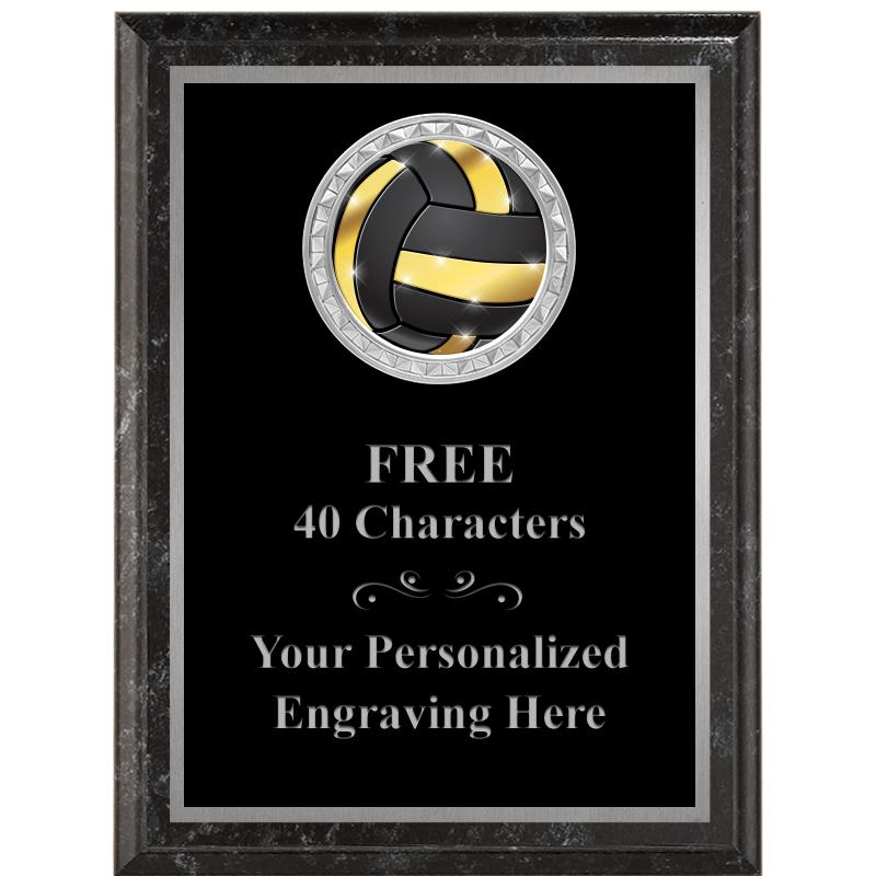 6X8 BLACK EXECUTIVE INS PLQ SV