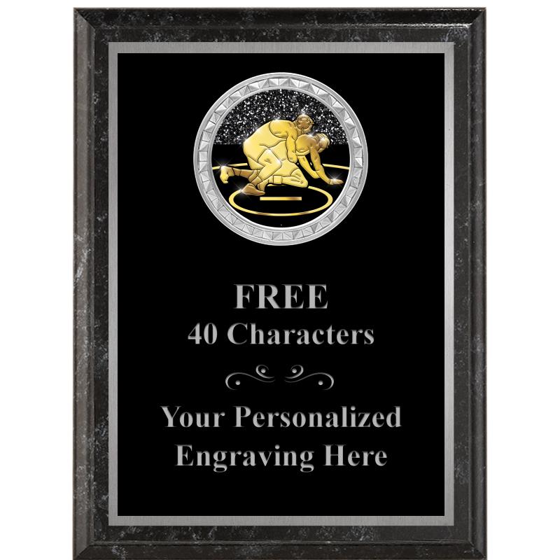 6X8 BLACK EXECUTIVE INS PLQ SV