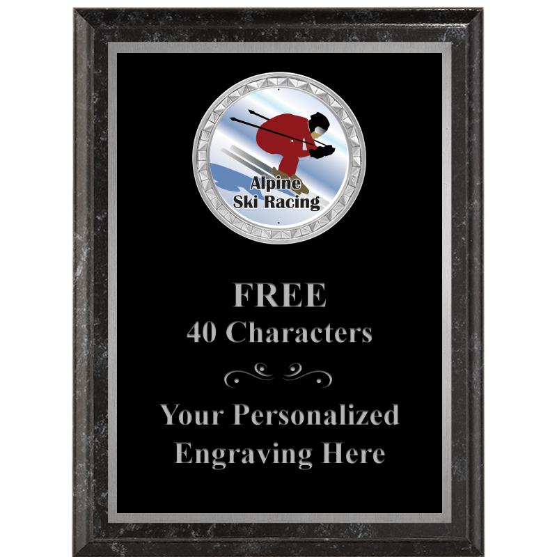 6X8 BLACK EXECUTIVE INS PLQ SV