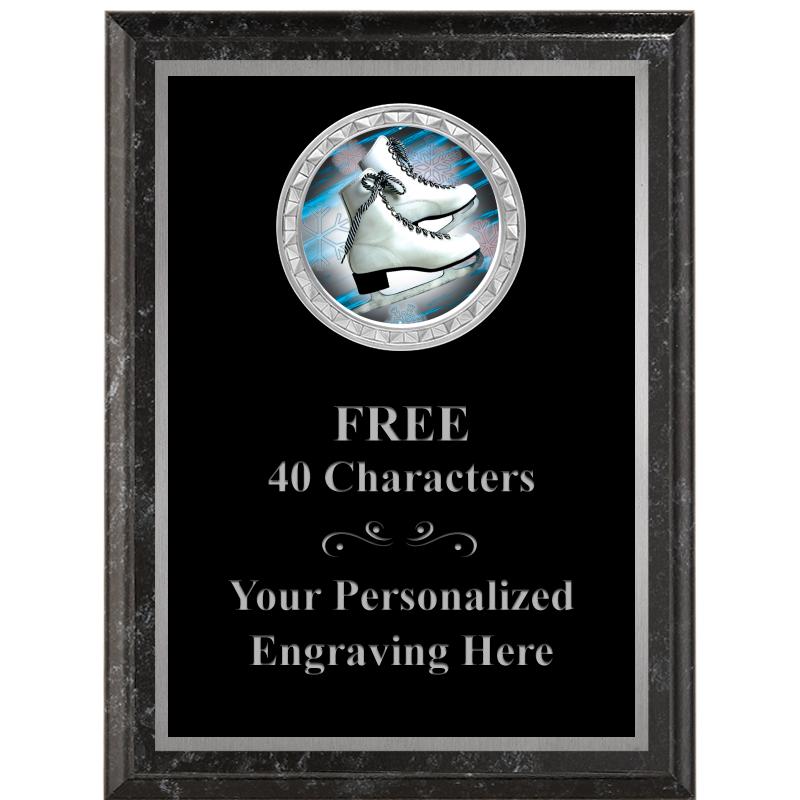 6X8 BLACK EXECUTIVE INS PLQ SV