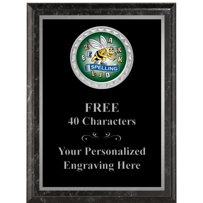 6X8 BLACK EXECUTIVE INS PLQ SV