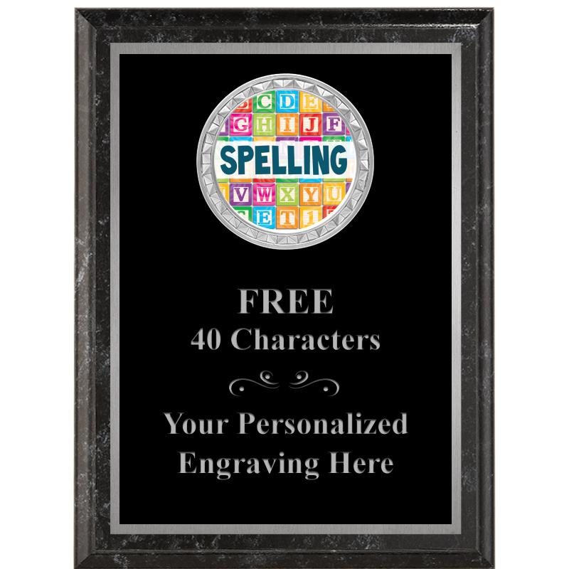 6X8 BLACK EXECUTIVE INS PLQ SV