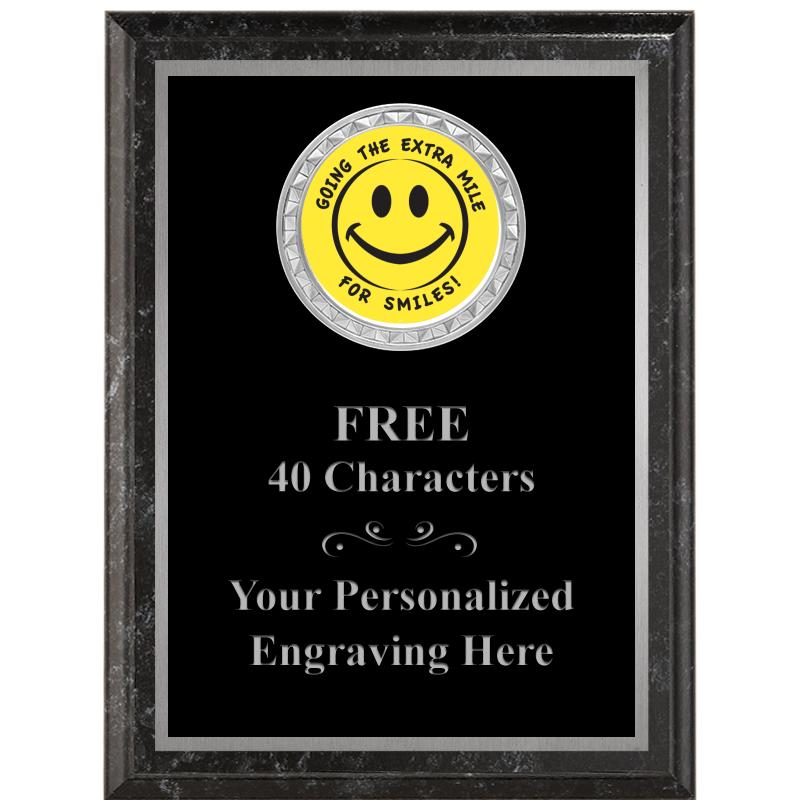 6X8 BLACK EXECUTIVE INS PLQ SV