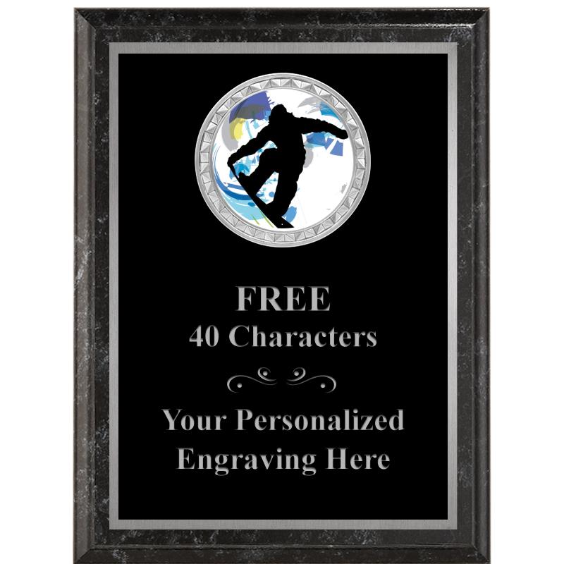 6X8 BLACK EXECUTIVE INS PLQ SV