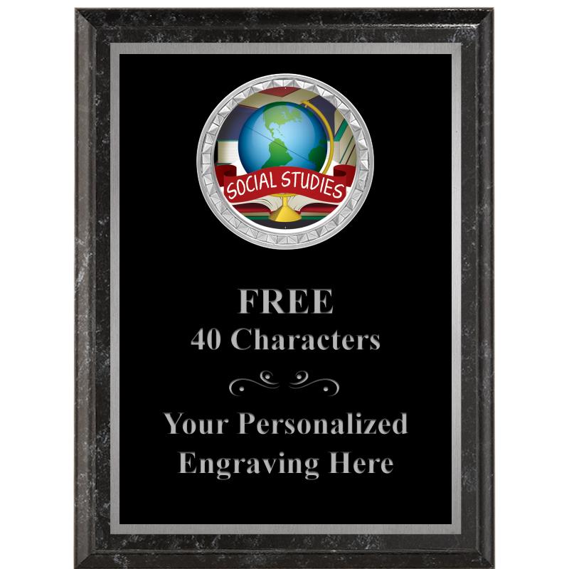 6X8 BLACK EXECUTIVE INS PLQ SV