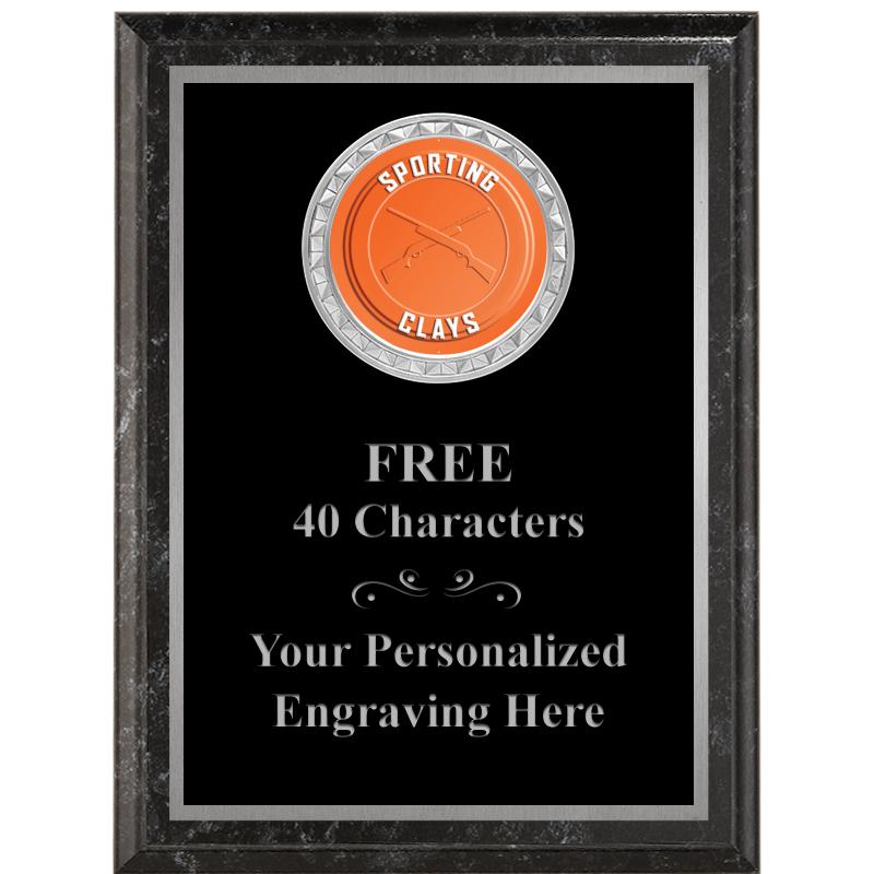 6X8 BLACK EXECUTIVE INS PLQ SV