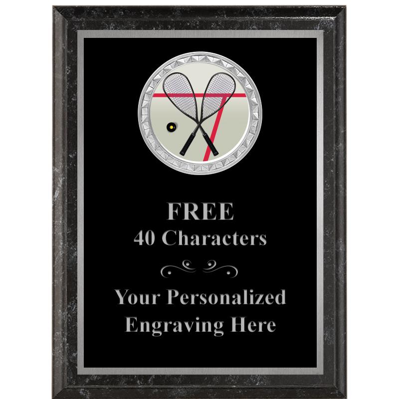 6X8 BLACK EXECUTIVE INS PLQ SV