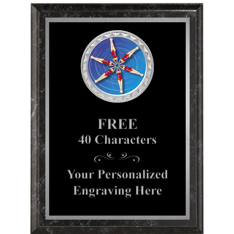 6X8 BLACK EXECUTIVE INS PLQ SV