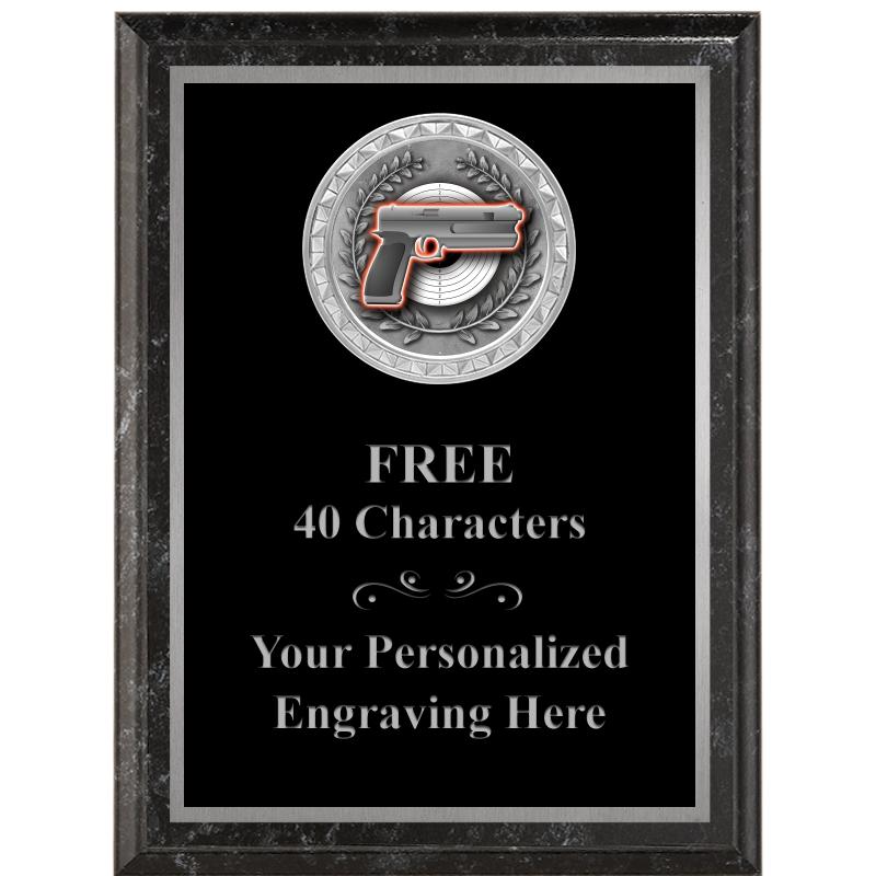 6X8 BLACK EXECUTIVE INS PLQ SV