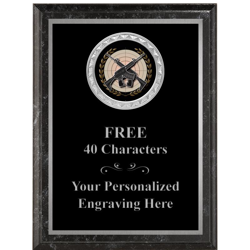 6X8 BLACK EXECUTIVE INS PLQ SV