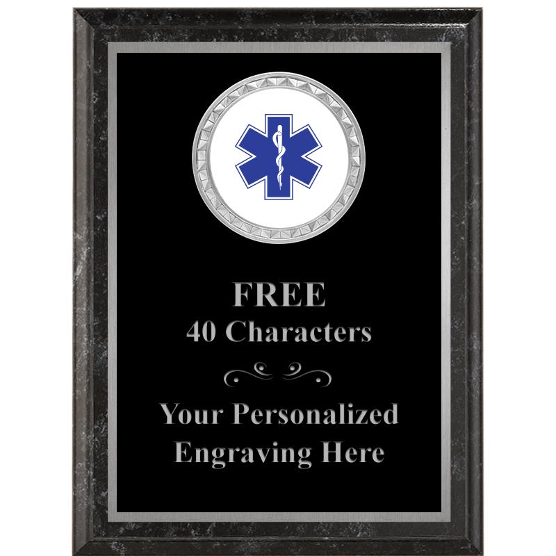 6X8 BLACK EXECUTIVE INS PLQ SV