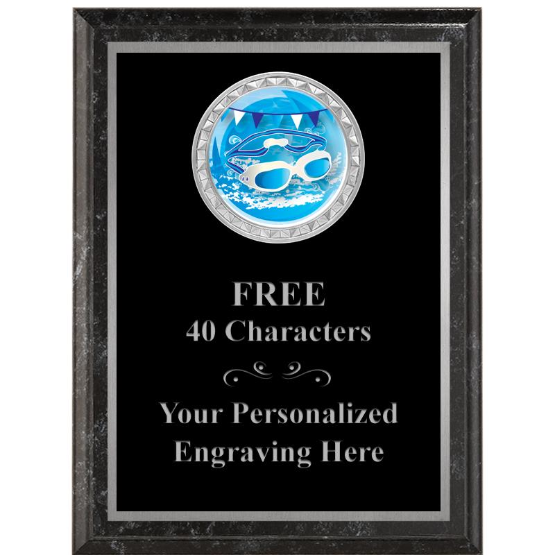 6X8 BLACK EXECUTIVE INS PLQ SV