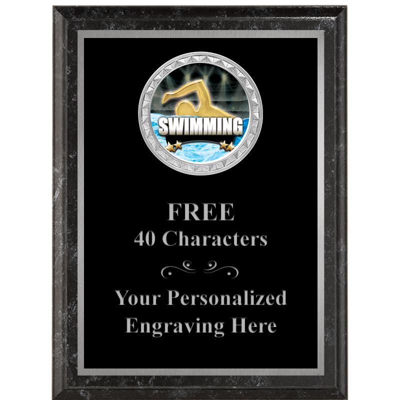 6X8 BLACK EXECUTIVE INS PLQ SV