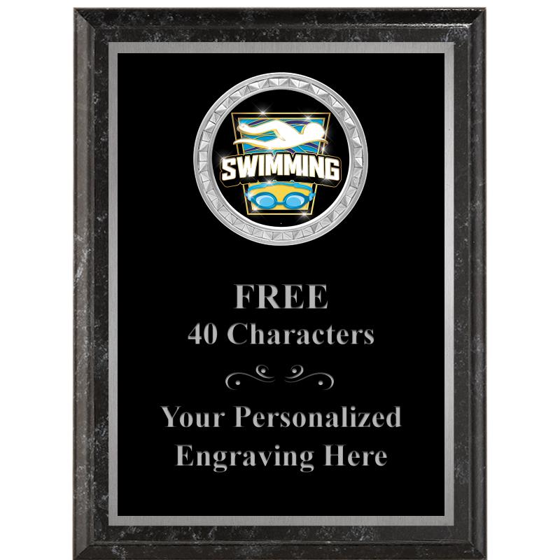 6X8 BLACK EXECUTIVE INS PLQ SV