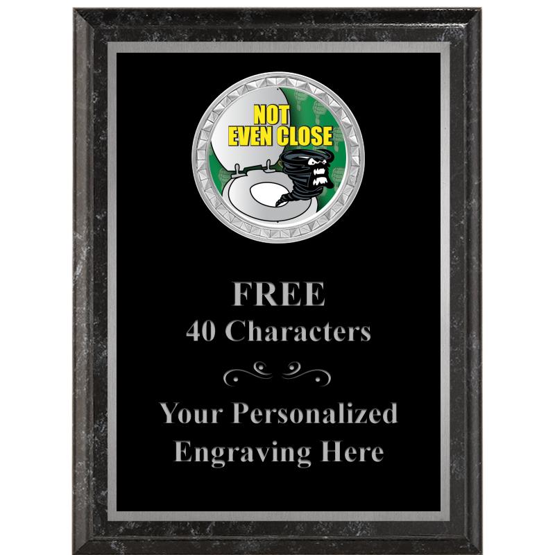 6X8 BLACK EXECUTIVE INS PLQ SV