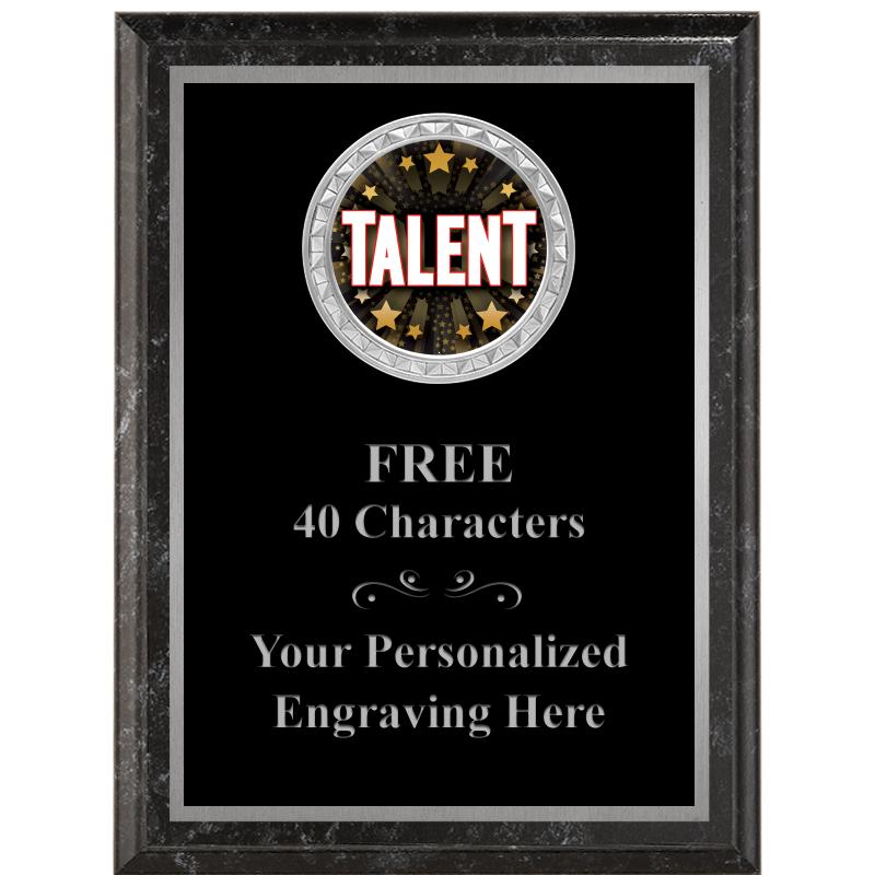 6X8 BLACK EXECUTIVE INS PLQ SV