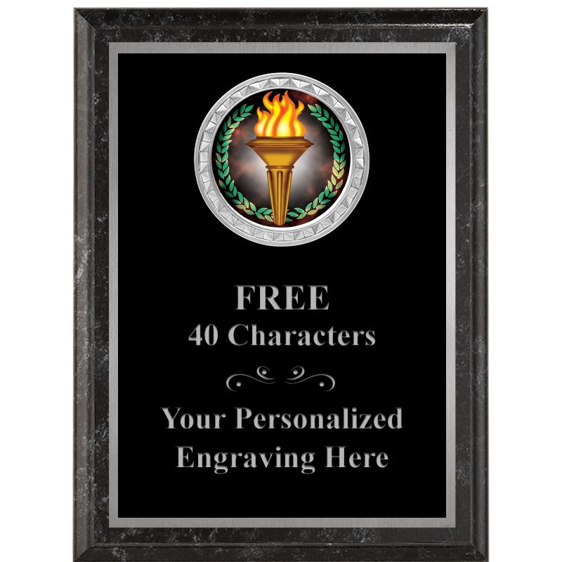 6X8 BLACK EXECUTIVE INS PLQ SV