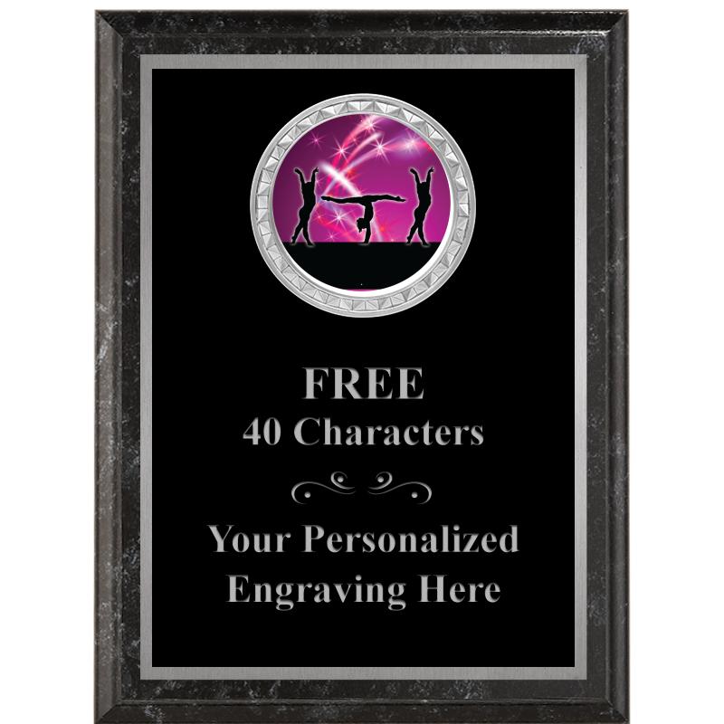 6X8 BLACK EXECUTIVE INS PLQ SV