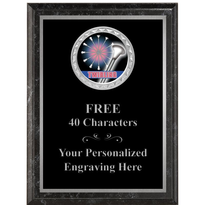 6X8 BLACK EXECUTIVE INS PLQ SV