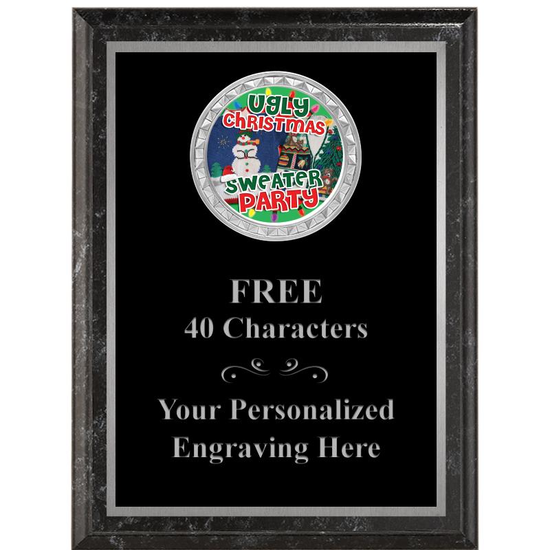 6X8 BLACK EXECUTIVE INS PLQ SV