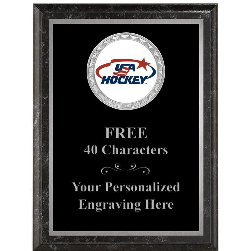 6X8 BLACK EXECUTIVE INS PLQ SV