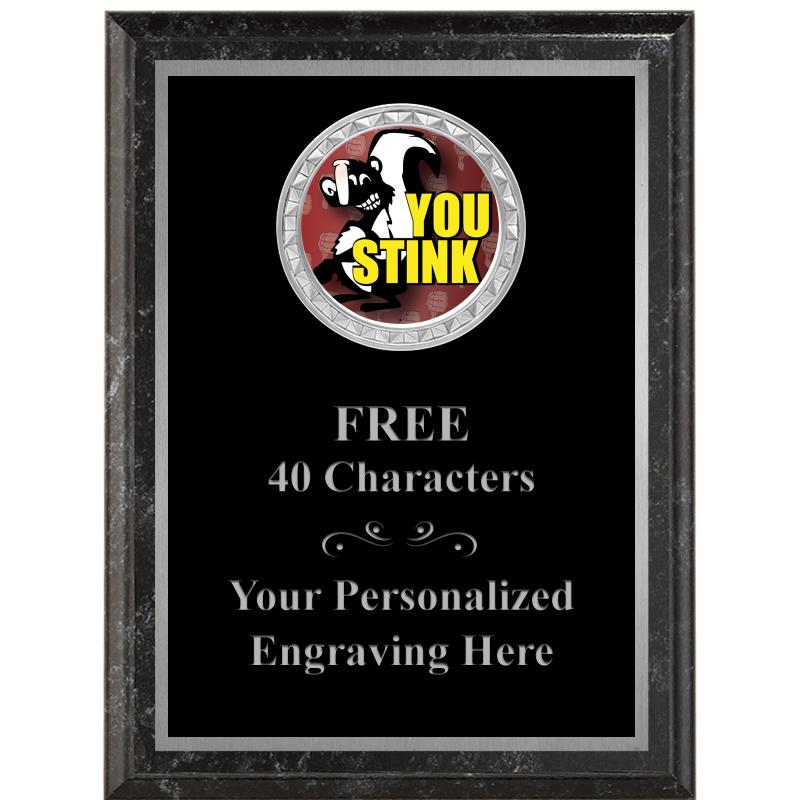 6X8 BLACK EXECUTIVE INS PLQ SV