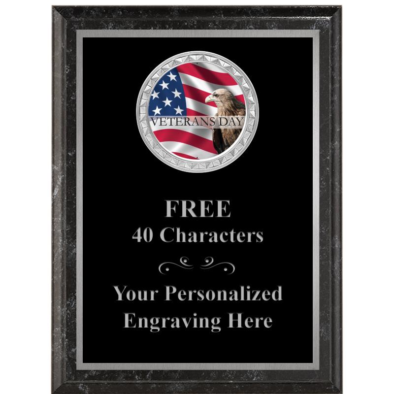 6X8 BLACK EXECUTIVE INS PLQ SV