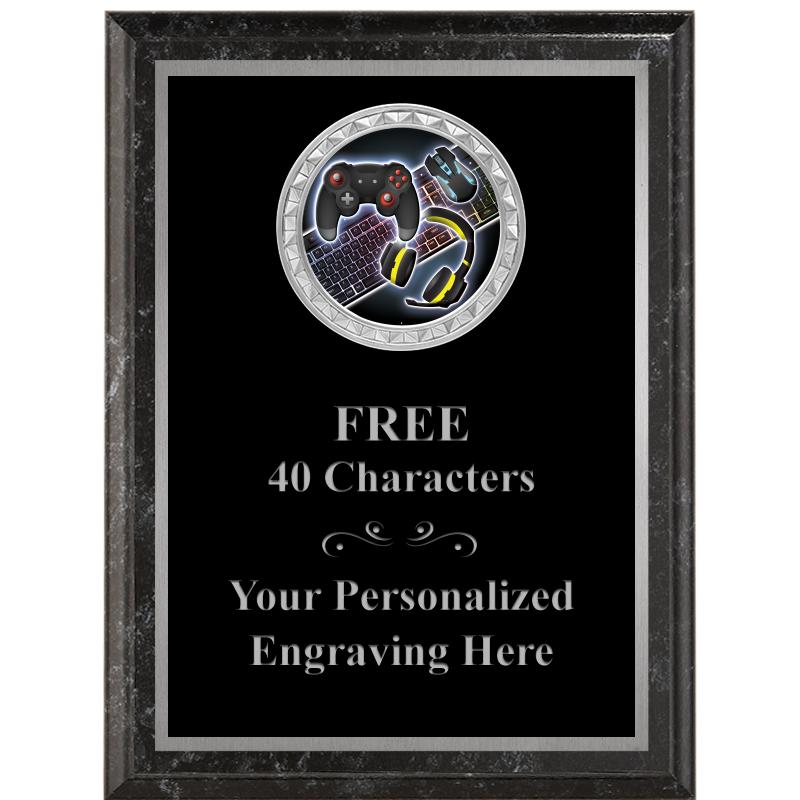 6X8 BLACK EXECUTIVE INS PLQ SV