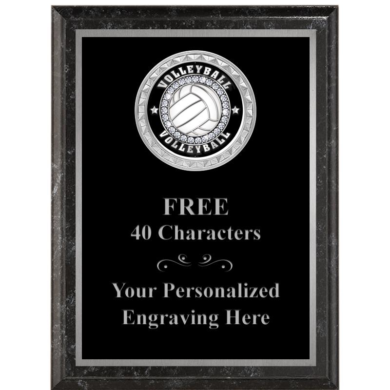 6X8 BLACK EXECUTIVE INS PLQ SV