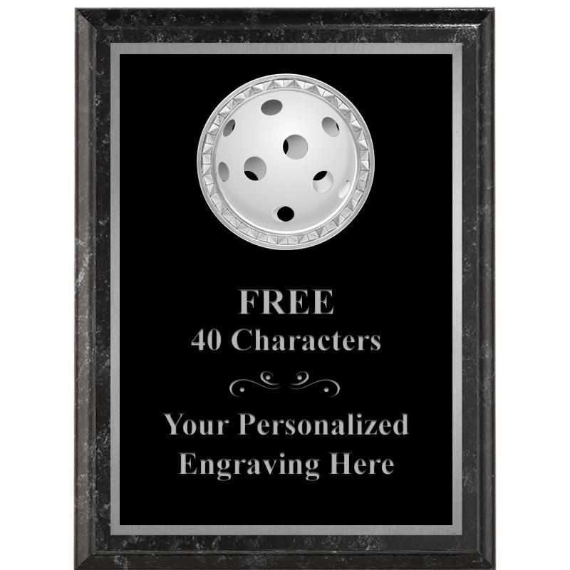 6X8 BLACK EXECUTIVE INS PLQ SV