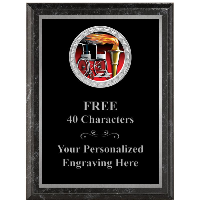 6X8 BLACK EXECUTIVE INS PLQ SV