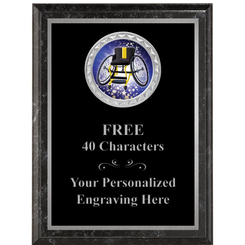 6X8 BLACK EXECUTIVE INS PLQ SV