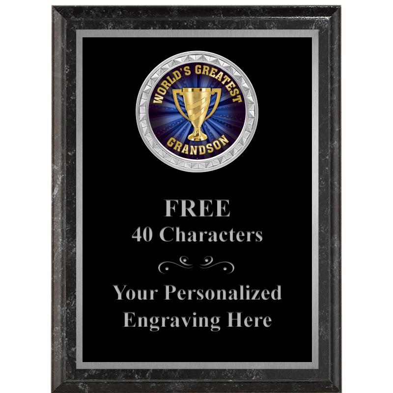 6X8 BLACK EXECUTIVE INS PLQ SV