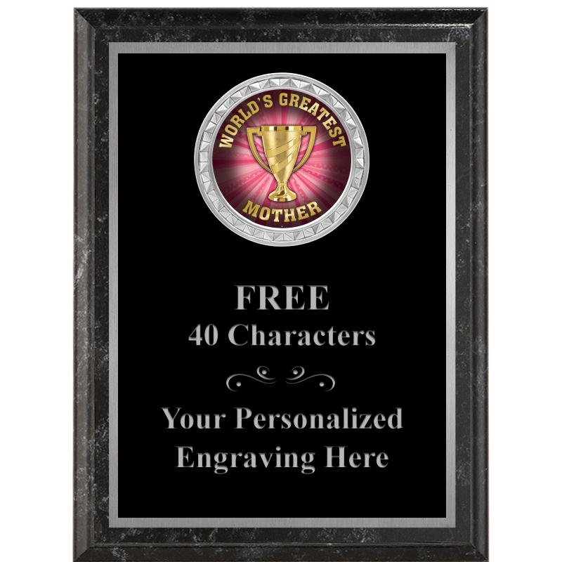 6X8 BLACK EXECUTIVE INS PLQ SV