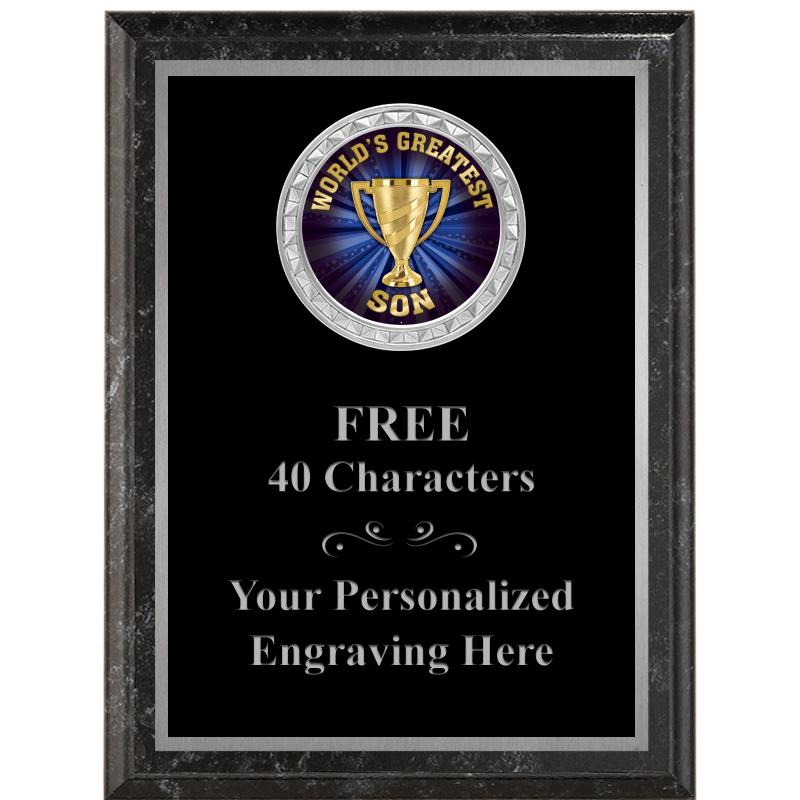 6X8 BLACK EXECUTIVE INS PLQ SV