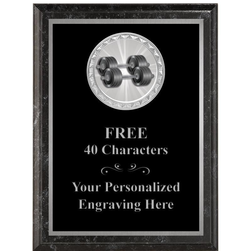 6X8 BLACK EXECUTIVE INS PLQ SV