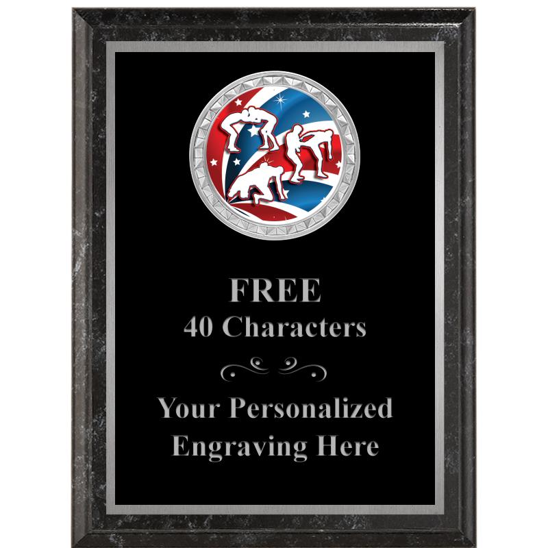 6X8 BLACK EXECUTIVE INS PLQ SV