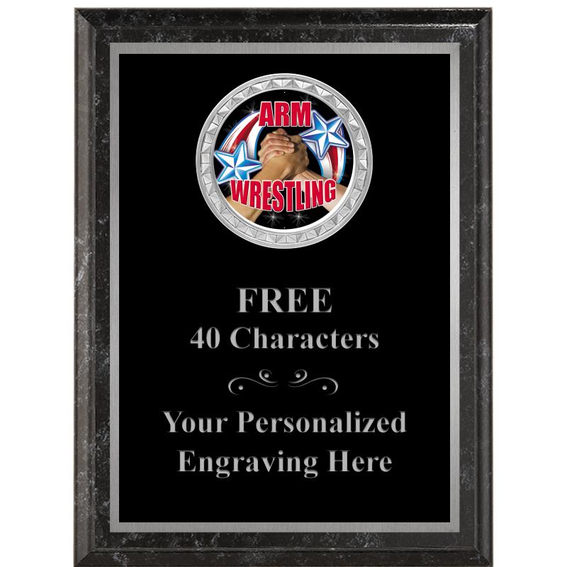 6X8 BLACK EXECUTIVE INS PLQ SV