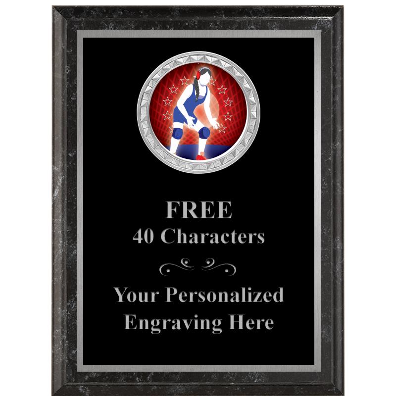 6X8 BLACK EXECUTIVE INS PLQ SV