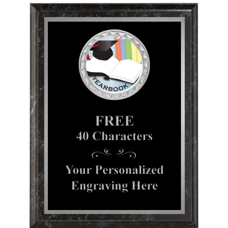 6X8 BLACK EXECUTIVE INS PLQ SV