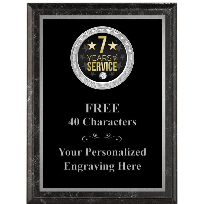 6X8 BLACK EXECUTIVE INS PLQ SV