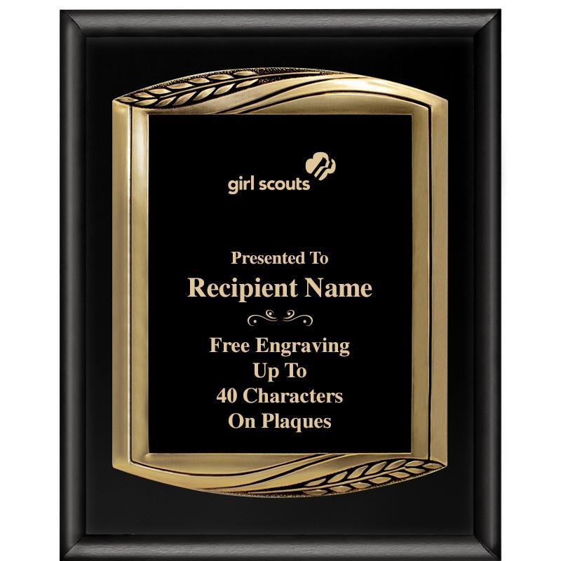 12X15 CHIEF PIANO BLK PLQ W GD