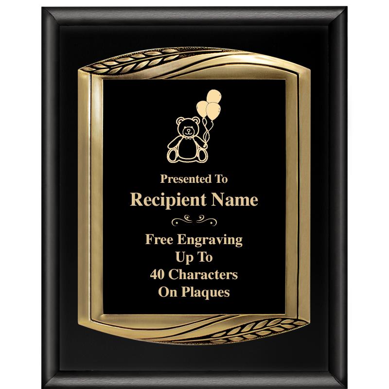 12X15 CHIEF PIANO BLK PLQ W GD