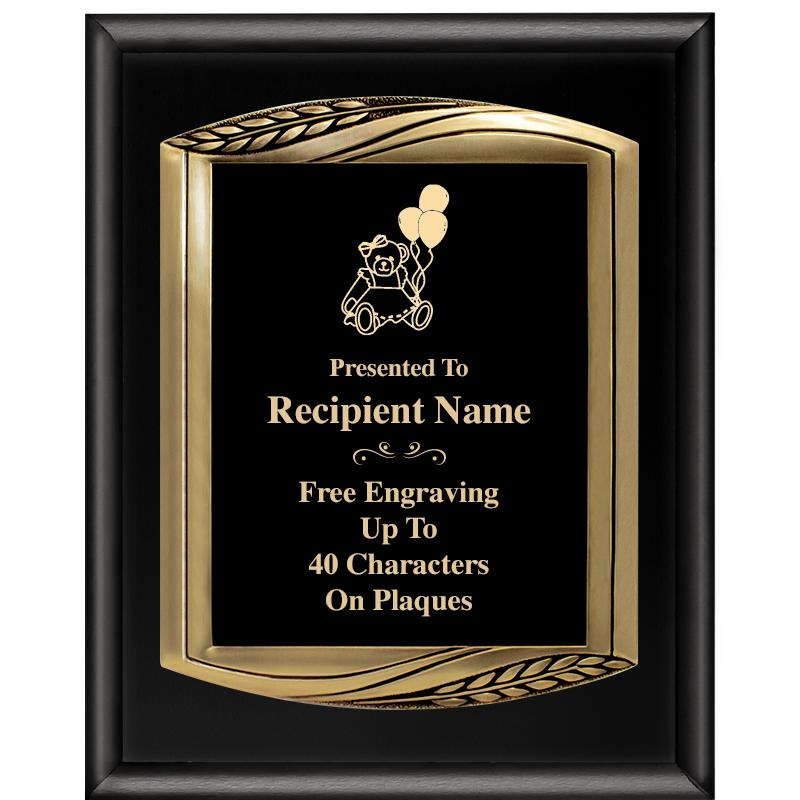 12X15 CHIEF PIANO BLK PLQ W GD