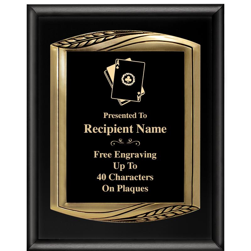 12X15 CHIEF PIANO BLK PLQ W GD