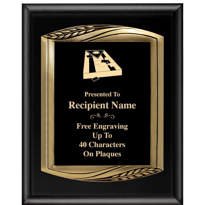 12X15 CHIEF PIANO BLK PLQ W GD