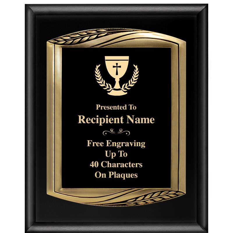 12X15 CHIEF PIANO BLK PLQ W GD